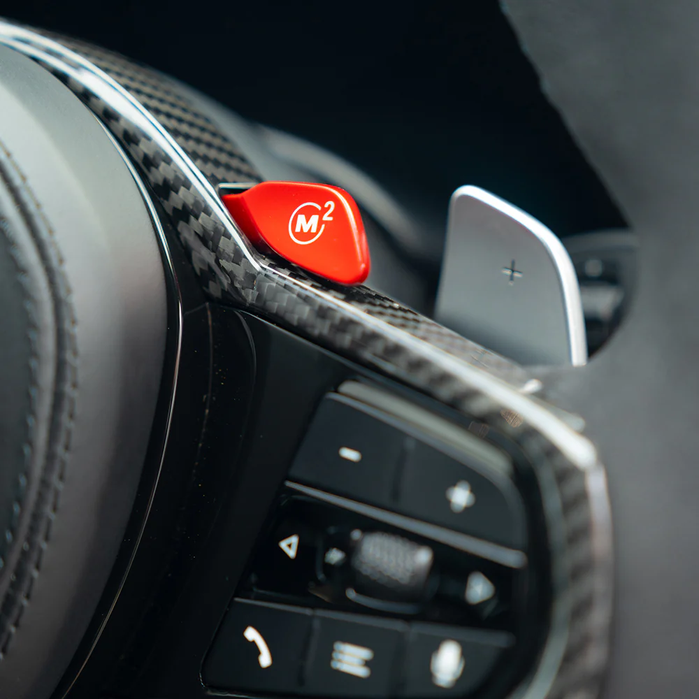 BMW GXX LCI ALCANTARA FLAT BOTTOM CUSTOM STEERING WHEEL - Image 3