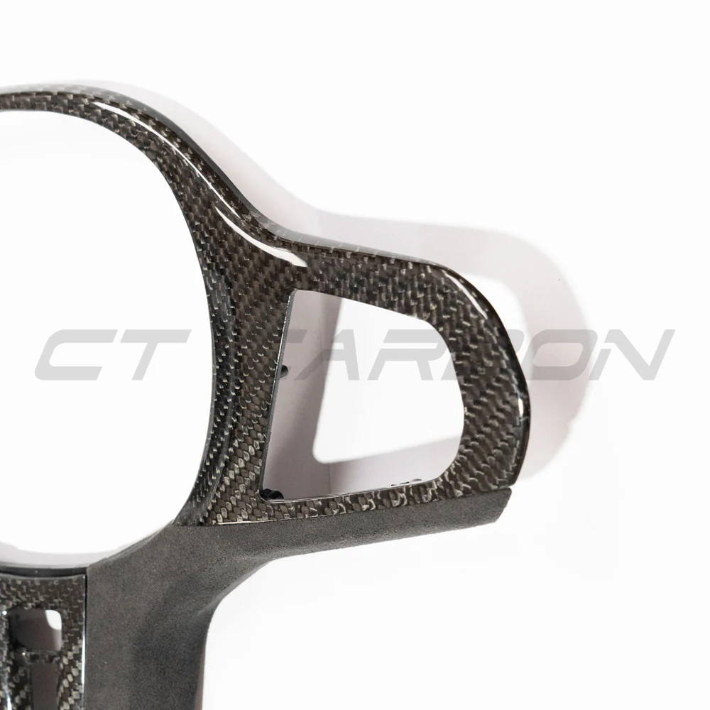 BMW Gxx M CAR CARBON FIBRE STEERING WHEEL TRIM - HEATING - Image 2