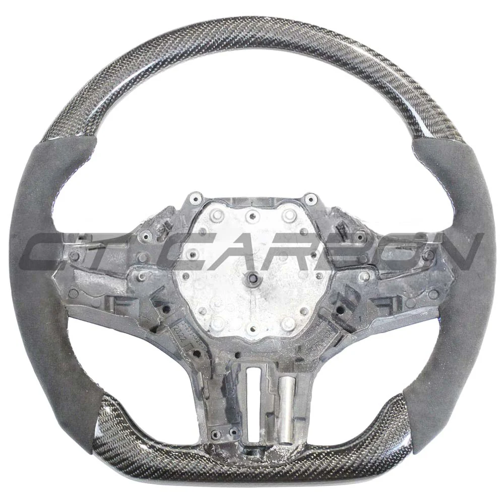 BMW Gxx M2,M3,M4 1,2,3,4 SERIES CARBON FIBRE / ALCANTARA FLAT BOTTOM STEERING WHEEL WITH HEATING - Image 2