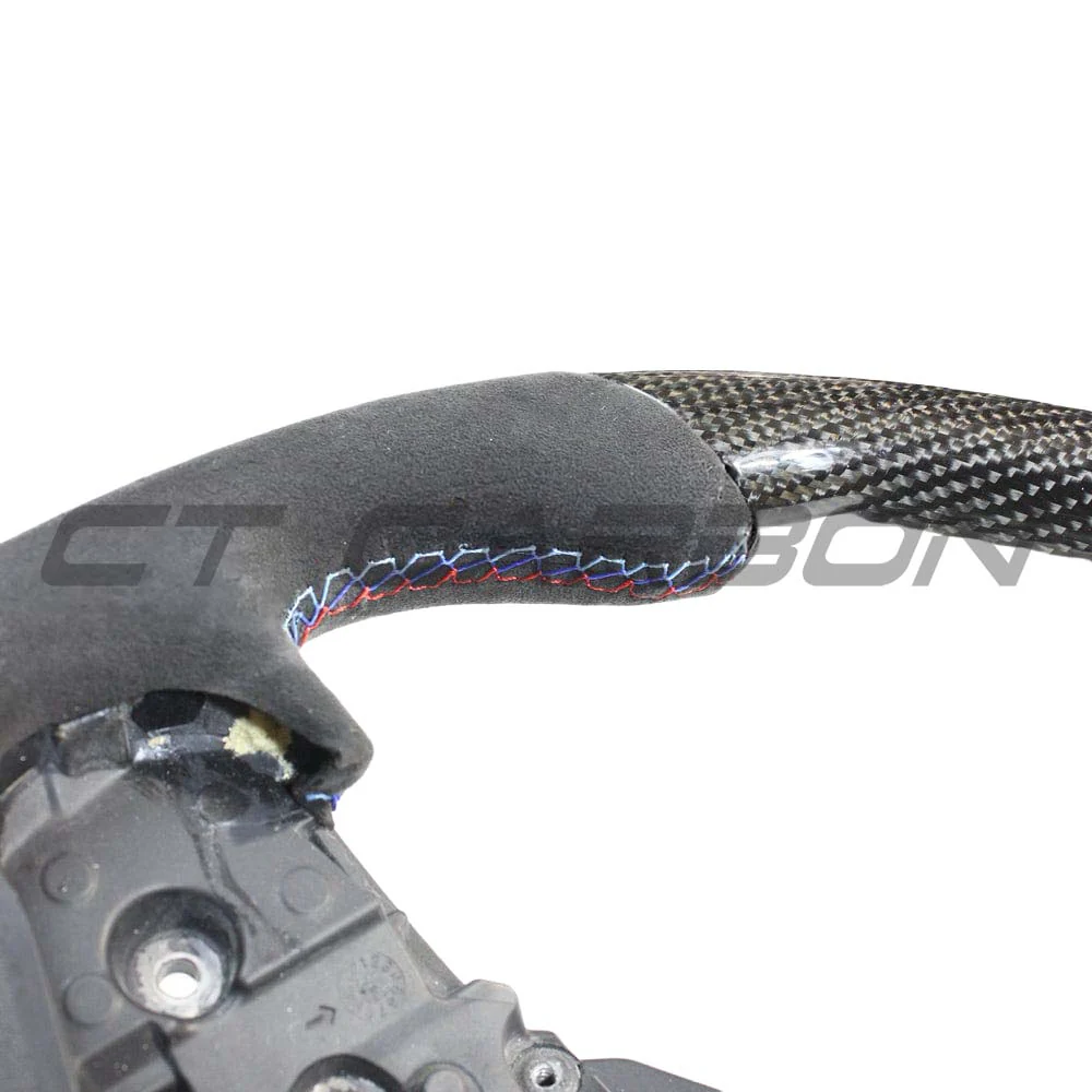 BMW Gxx M2,M3,M4 1,2,3,4 SERIES CARBON FIBRE / ALCANTARA FLAT BOTTOM STEERING WHEEL WITH HEATING - Image 5