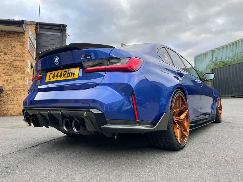 BMW M3/3 SERIES G80/G20 WET CARBON FIBRE SPOILER - V STYLE - Image 2