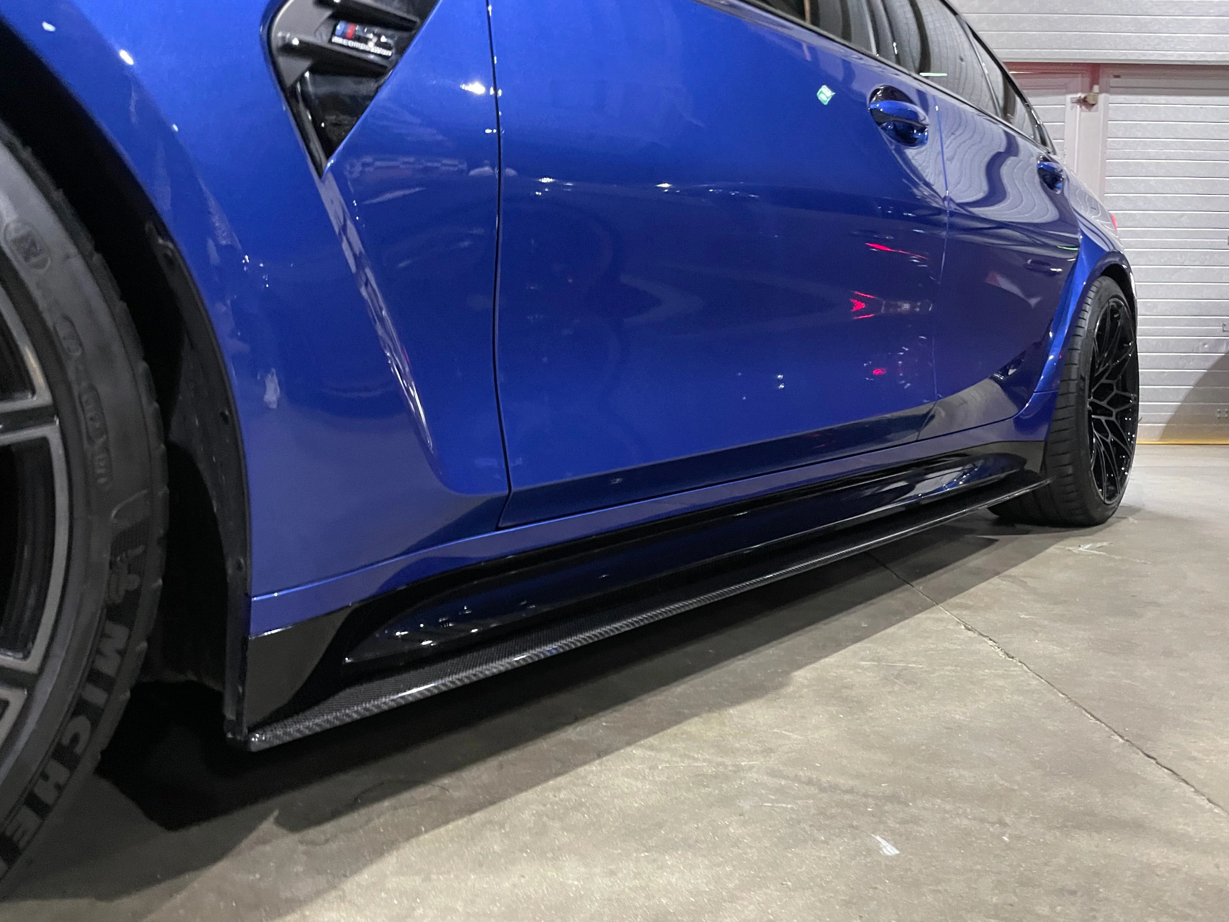BMW M3 G80/G81 CARBON FIBRE SIDE SKIRT EXTENSIONS - V3 - CT DESIGN - Image 4