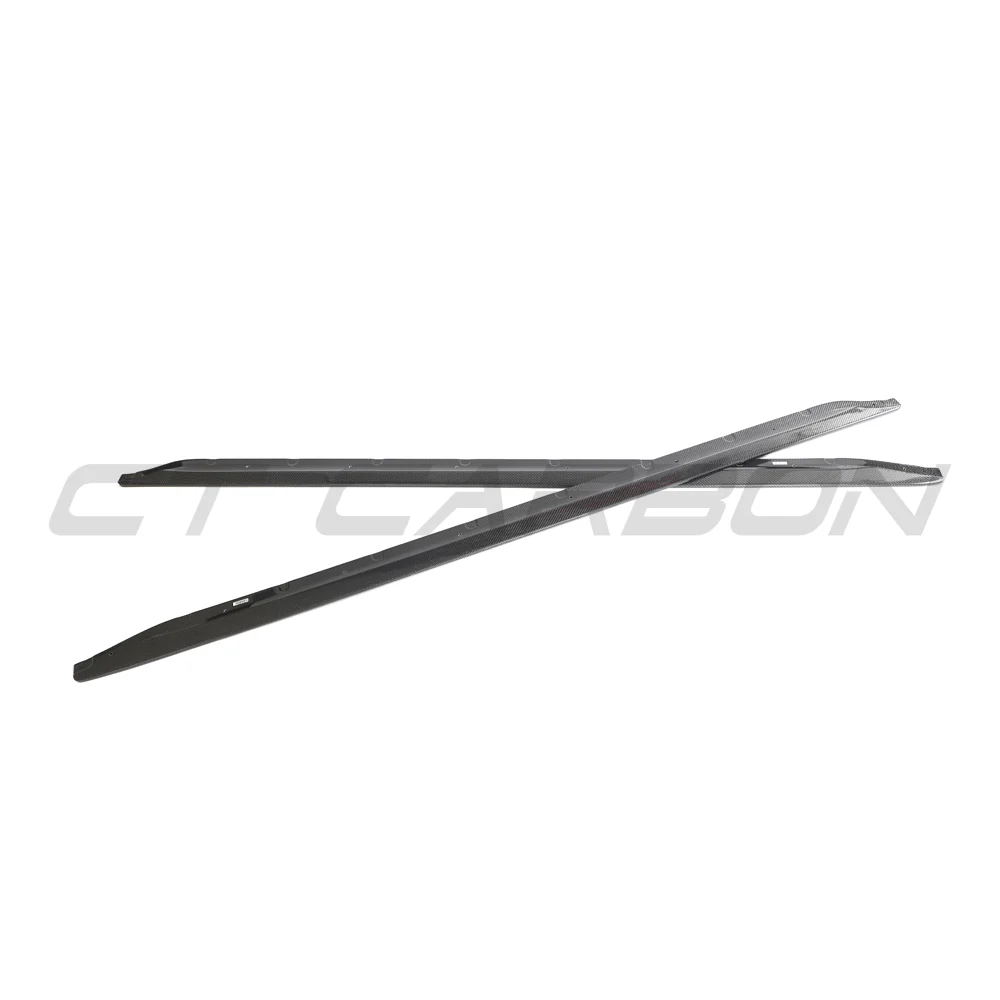 BMW M3 G80/G81 CARBON FIBRE SIDE SKIRT EXTENSIONS - V6 - Image 2