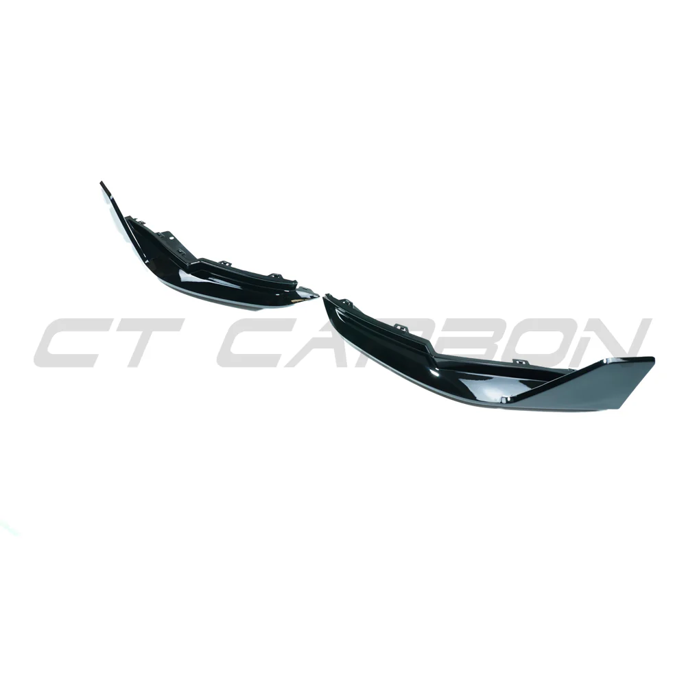 BMW M3 (G80 G81) GLOSS BLACK REAR BUMPER CORNERS  - MP STYLE - Image 3