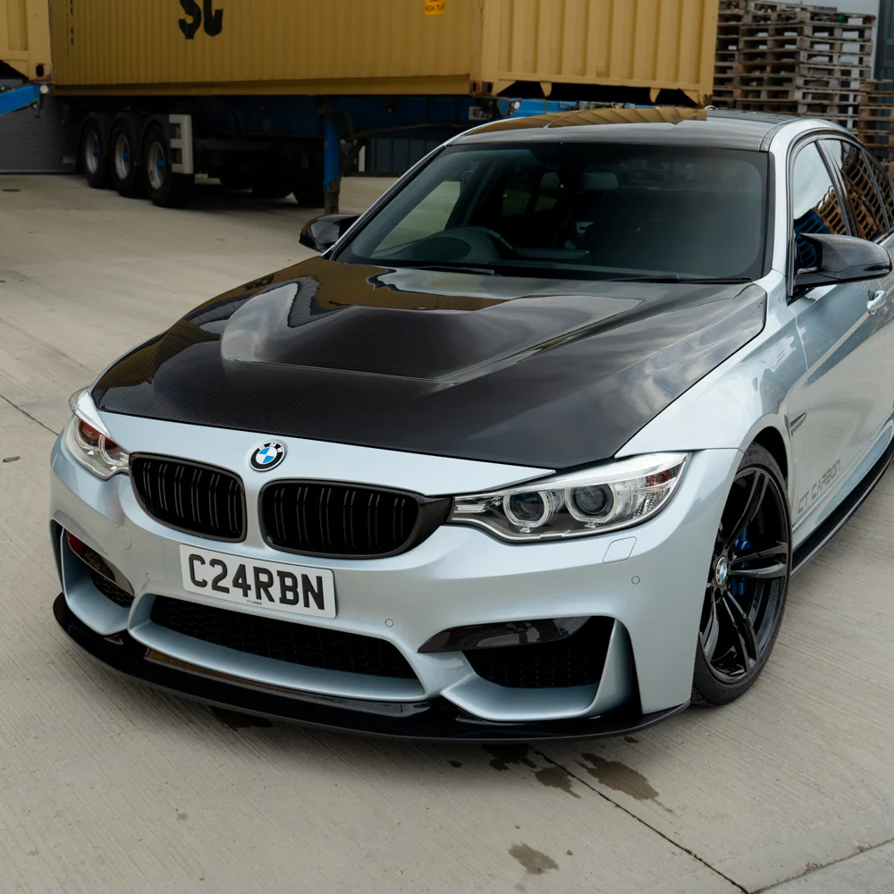 BMW M3/M4 (F80 F82 F83) UPPER FRONT CARBON FIBRE CANARDS - Image 4