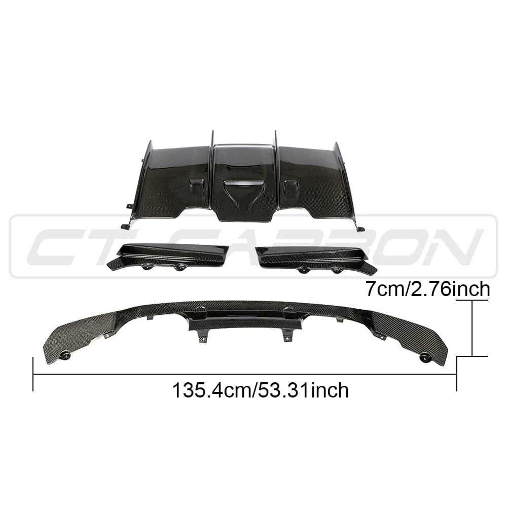 BMW M3/M4 (F80 F82 F83) CARBON FIBRE DIFFUSER - PS STYLE - Image 18