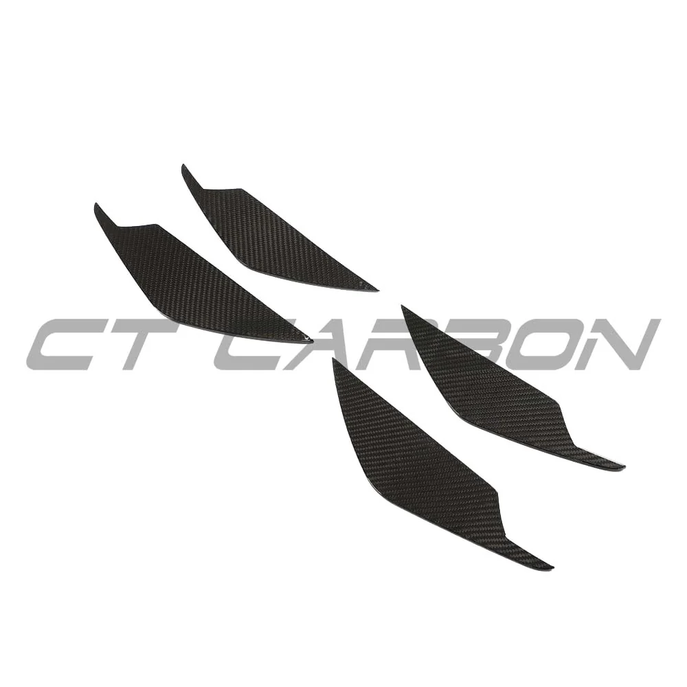 BMW M3/M4 (G80 G81 G82 G83) 2021+ CARBON FIBRE FRONT BUMPER CANARDS - Image 6