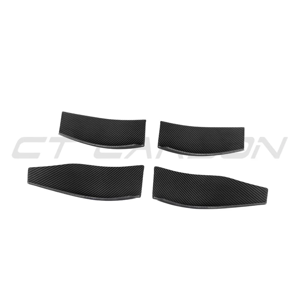 BMW M3/M4 G80/G81/G82/G83 2021+ CARBON FIBRE FRONT BUMPER CANARDS - V3 - Image 2