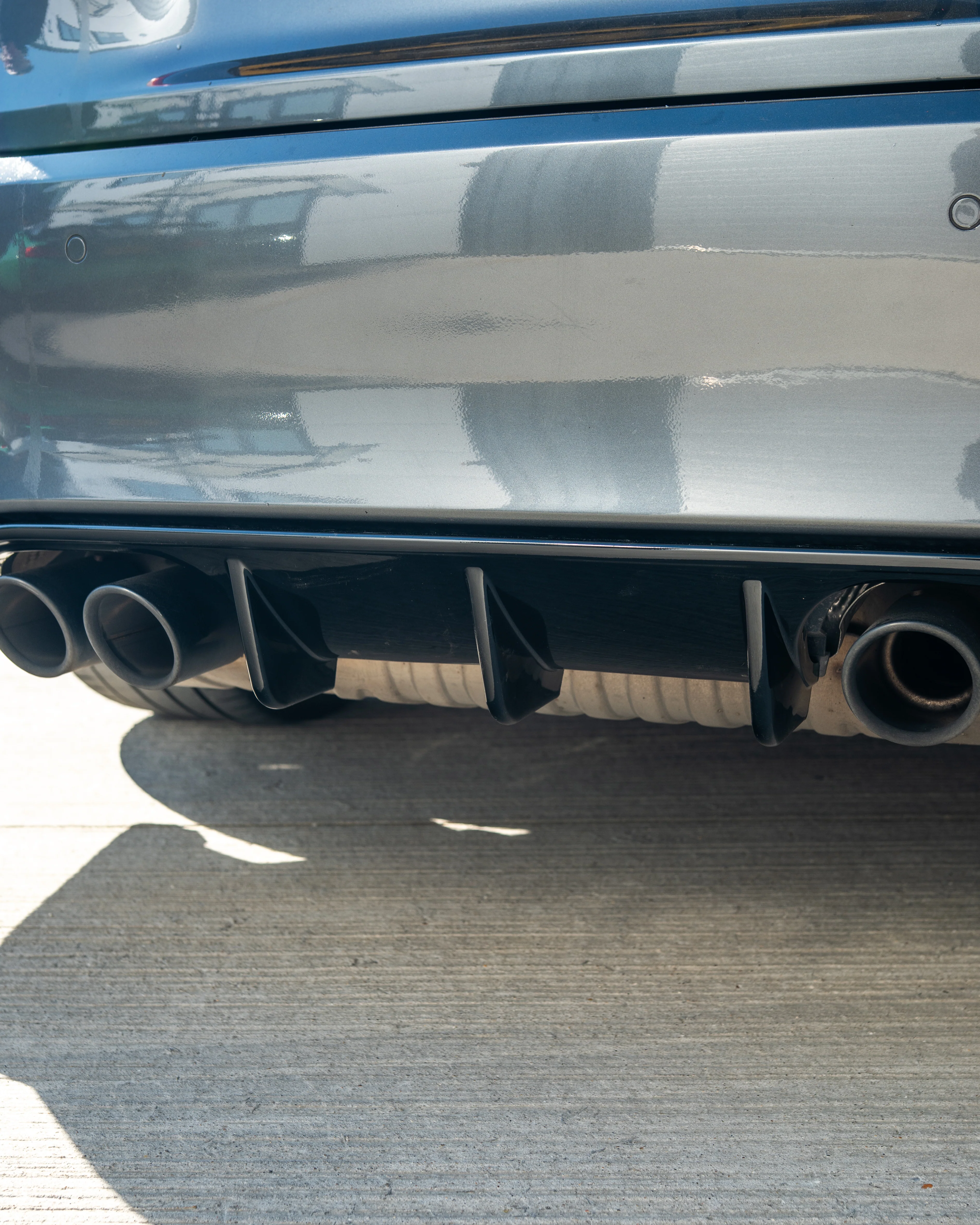 BMW M3/M4 (F80 F82 F83) GLOSS BLACK DIFFUSER - V STYLE - Image 4