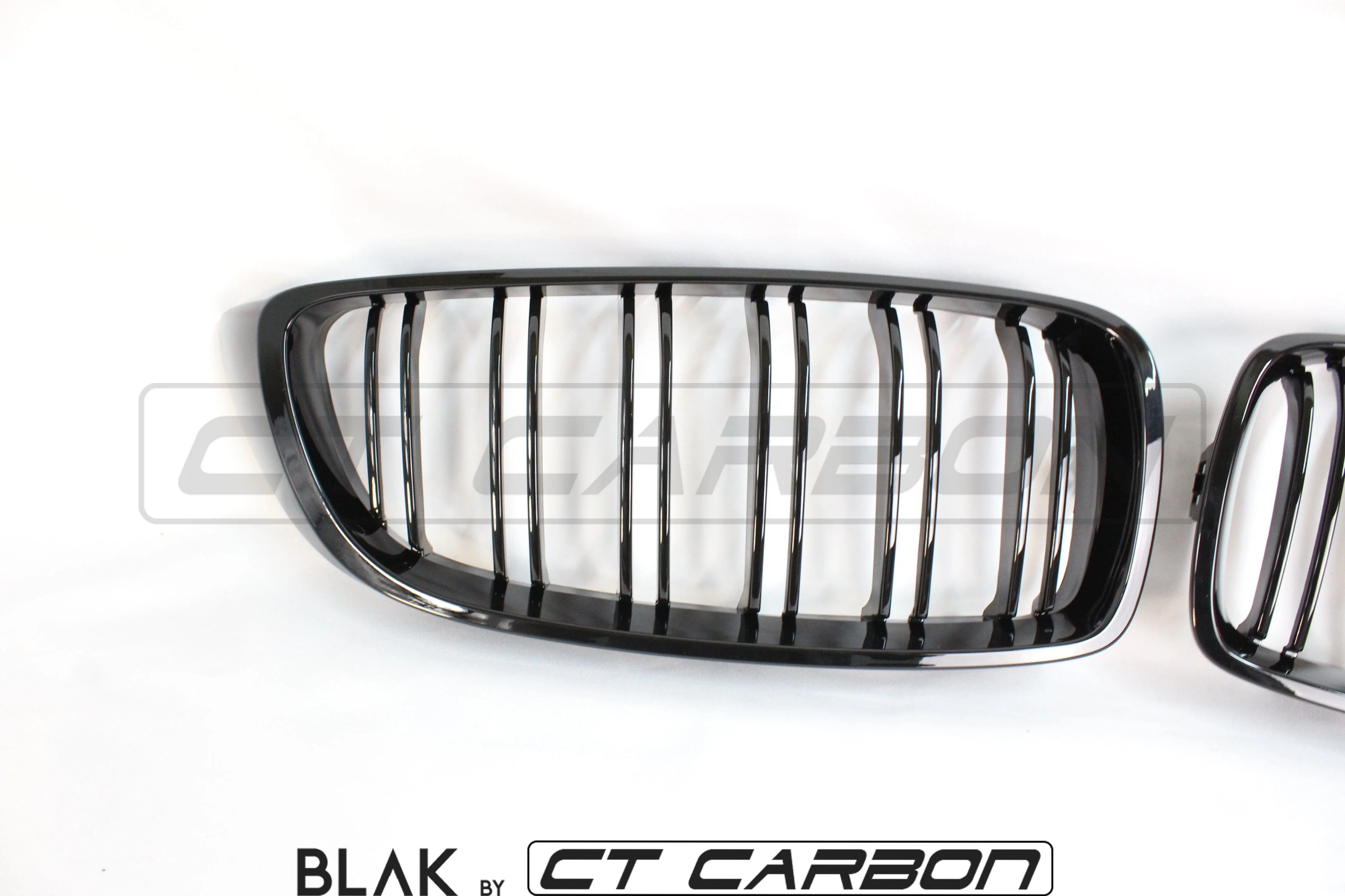 BMW M4 F82 / F83 & F32/F33/F36 4 SERIES DOUBLE SLAT BLACK GRILLES - BLAK BY CT CARBON - Image 9
