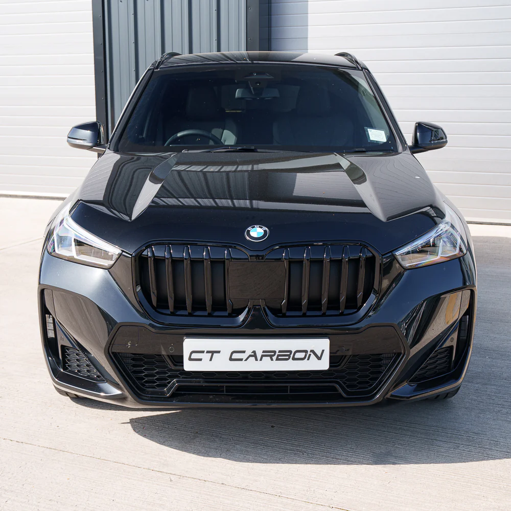 BMW U11 X1 2023+ GLOSS BLACK SINGLE SLAT GRILLE - Image 2