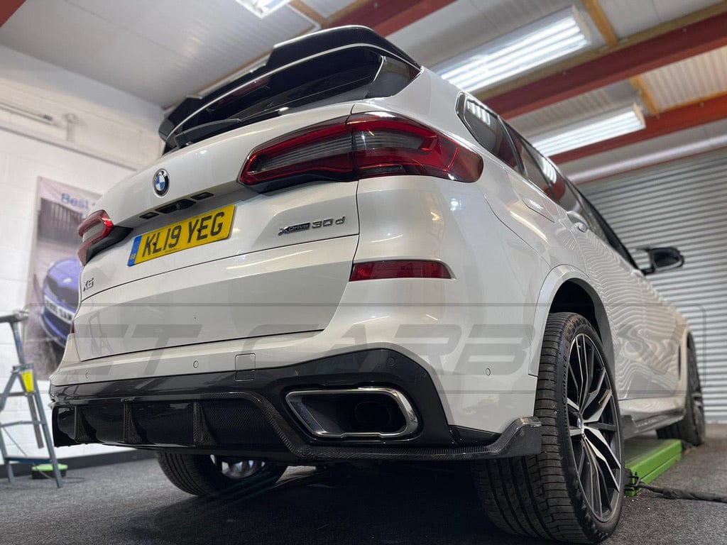 BMW X5 G05 2018-2023 PRE-LCI CARBON FIBRE DIFFUSER - CT DESIGN - Image 3