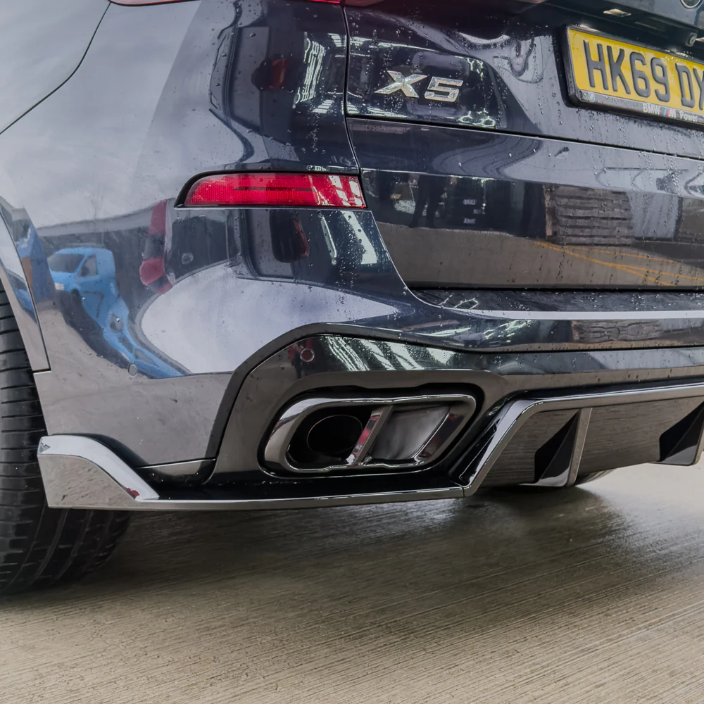 BMW X5 G05 2018+ GLOSS BLACK EXHAUST TIP ADD ON - Image 2