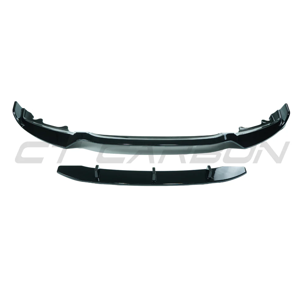 BMW X6 F16 2014-2018 GLOSS BLACK SPLITTER - Image 2