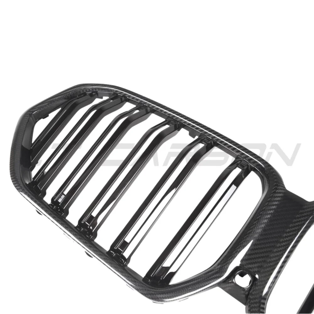 BMW X6 G06 2023+ LCI DOUBLE SLAT PRE PREG CARBON FIBRE GRILLE - Image 4
