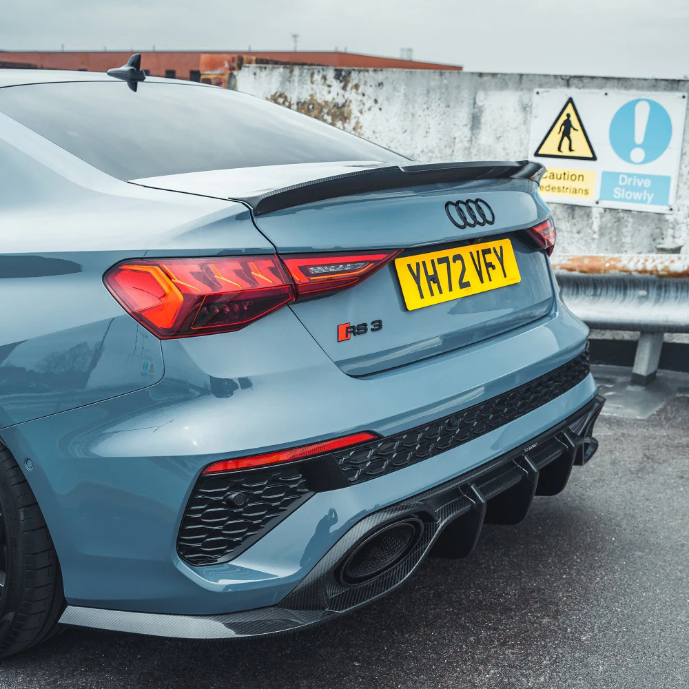 AUDI RS3 8Y 2022-2024 SALOON CARBON FIBRE DIFFUSER V1 - CT DESIGN - Image 4