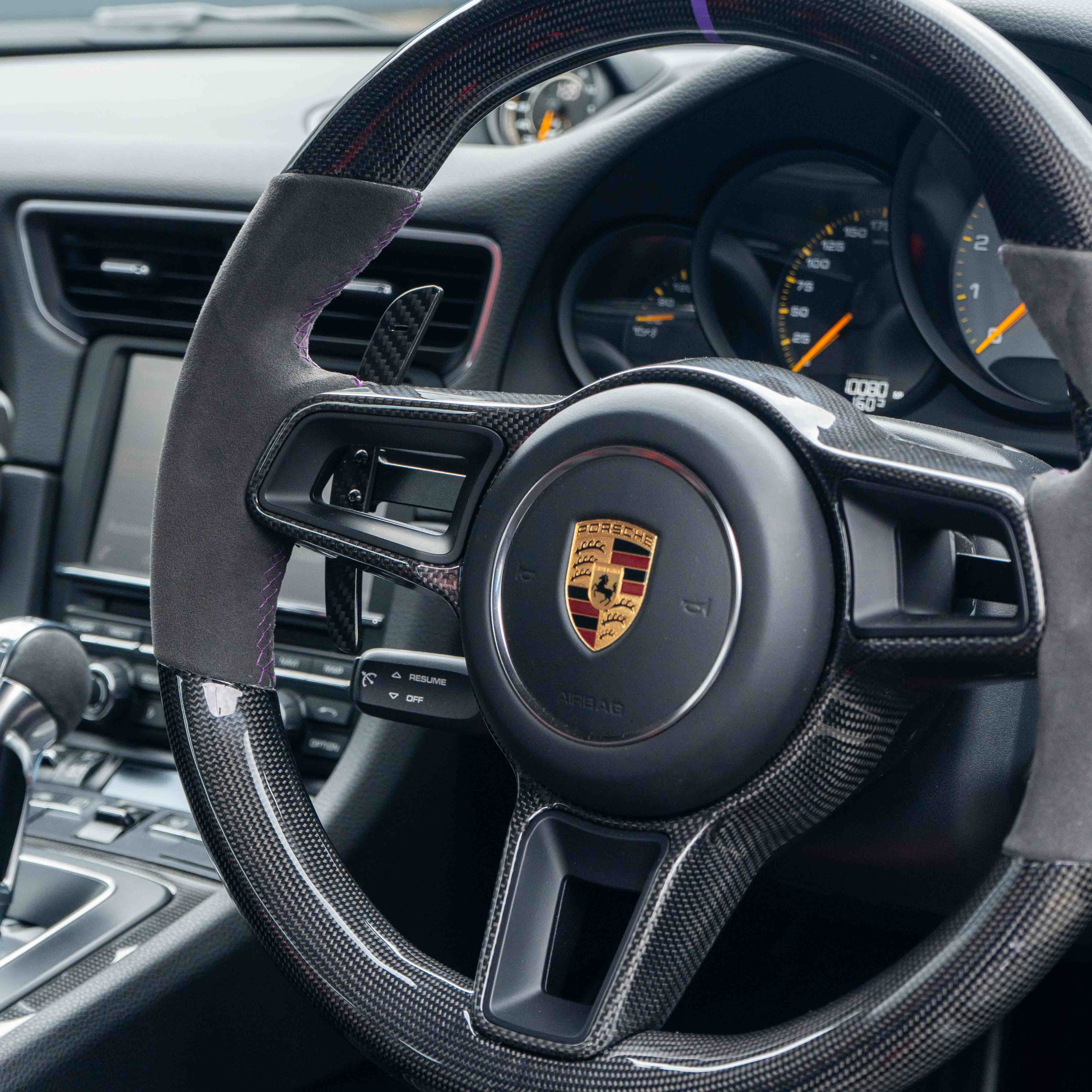 PORSCHE 911/CAYMAN/BOXSTER/CAYENNE/MACAN 2013+ MAGNETIC CARBON FIBRE PADDLES - Image 10