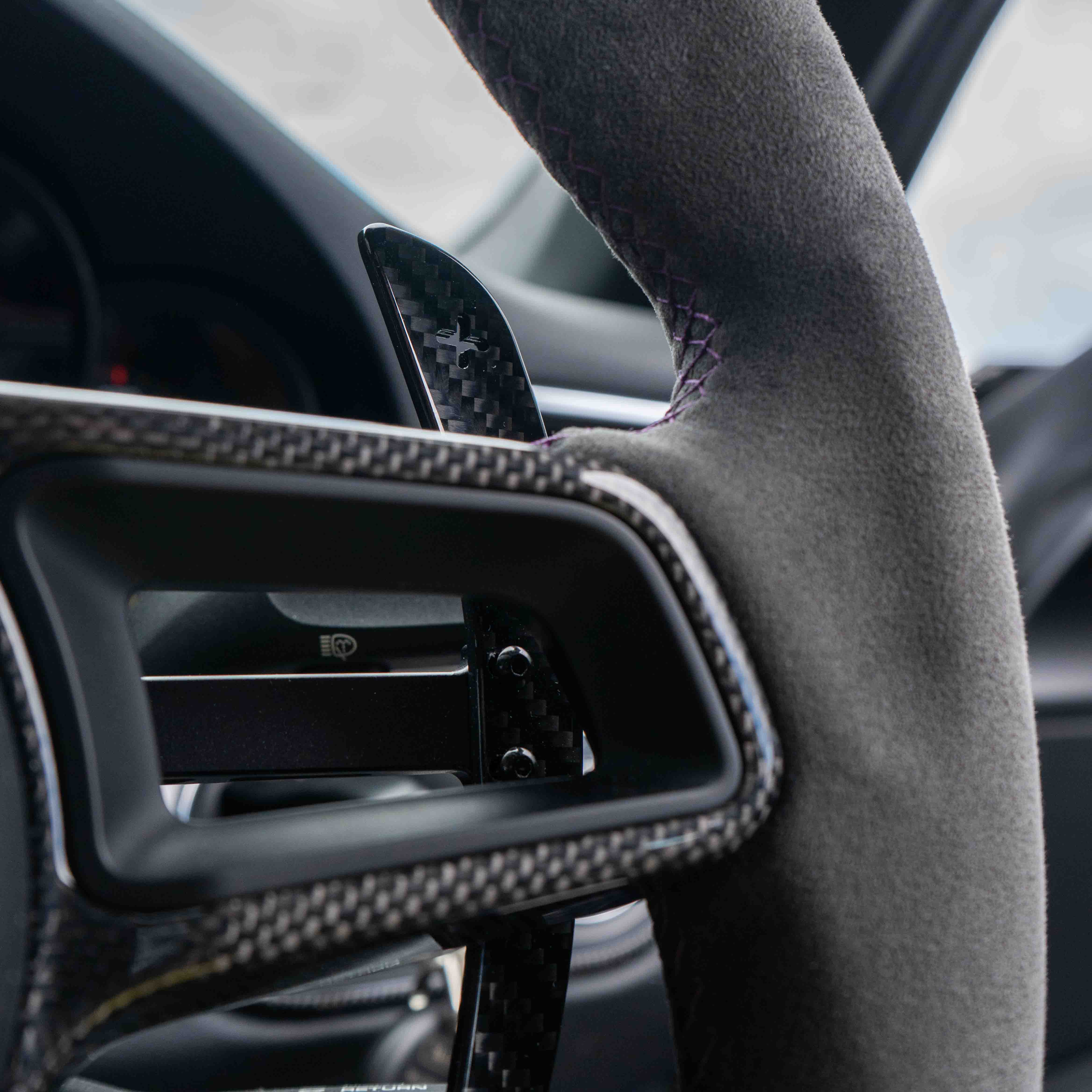 PORSCHE 911/CAYMAN/BOXSTER/CAYENNE/MACAN 2013+ MAGNETIC CARBON FIBRE PADDLES - Image 11