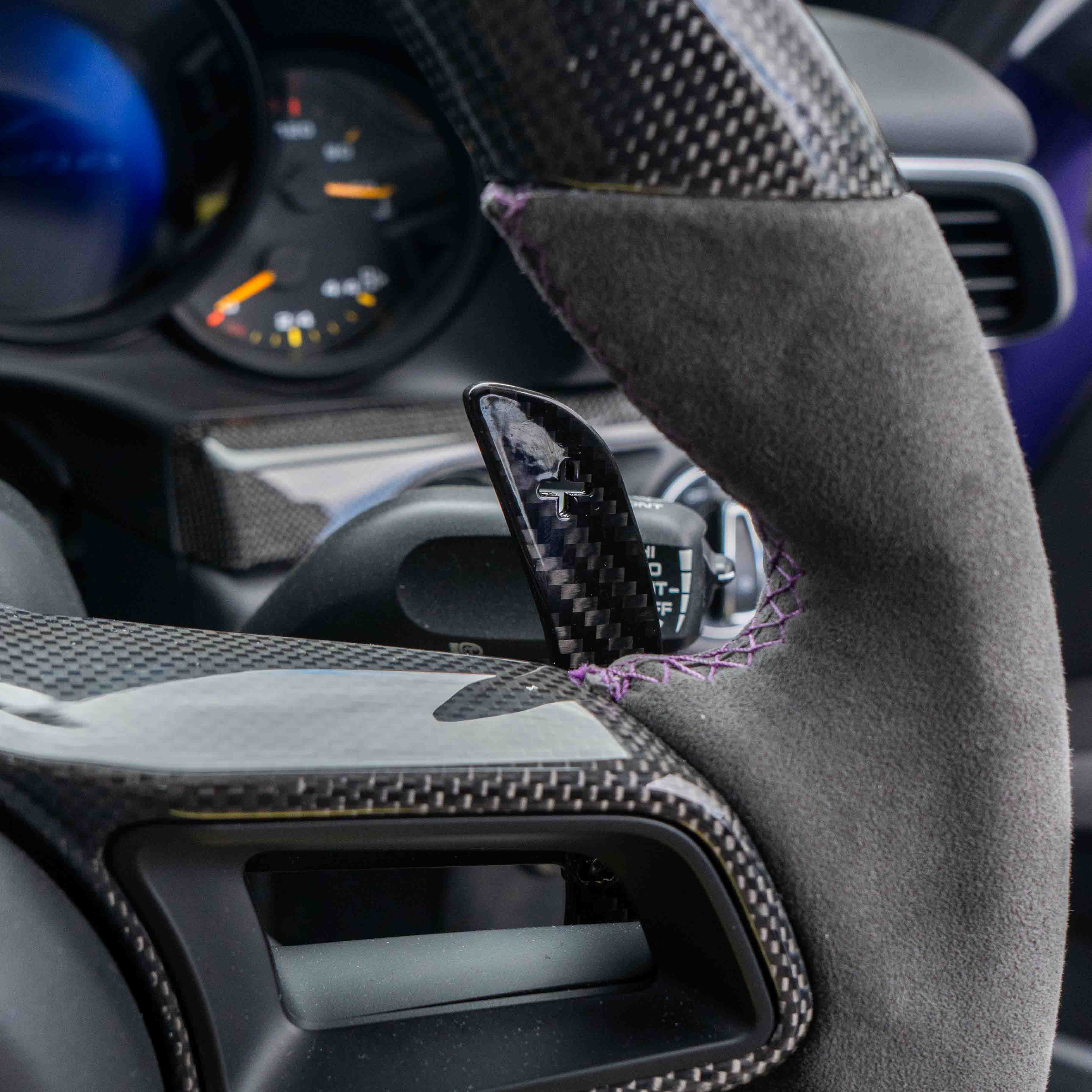 PORSCHE 911/CAYMAN/BOXSTER/CAYENNE/MACAN 2013+ MAGNETIC CARBON FIBRE PADDLES - Image 13