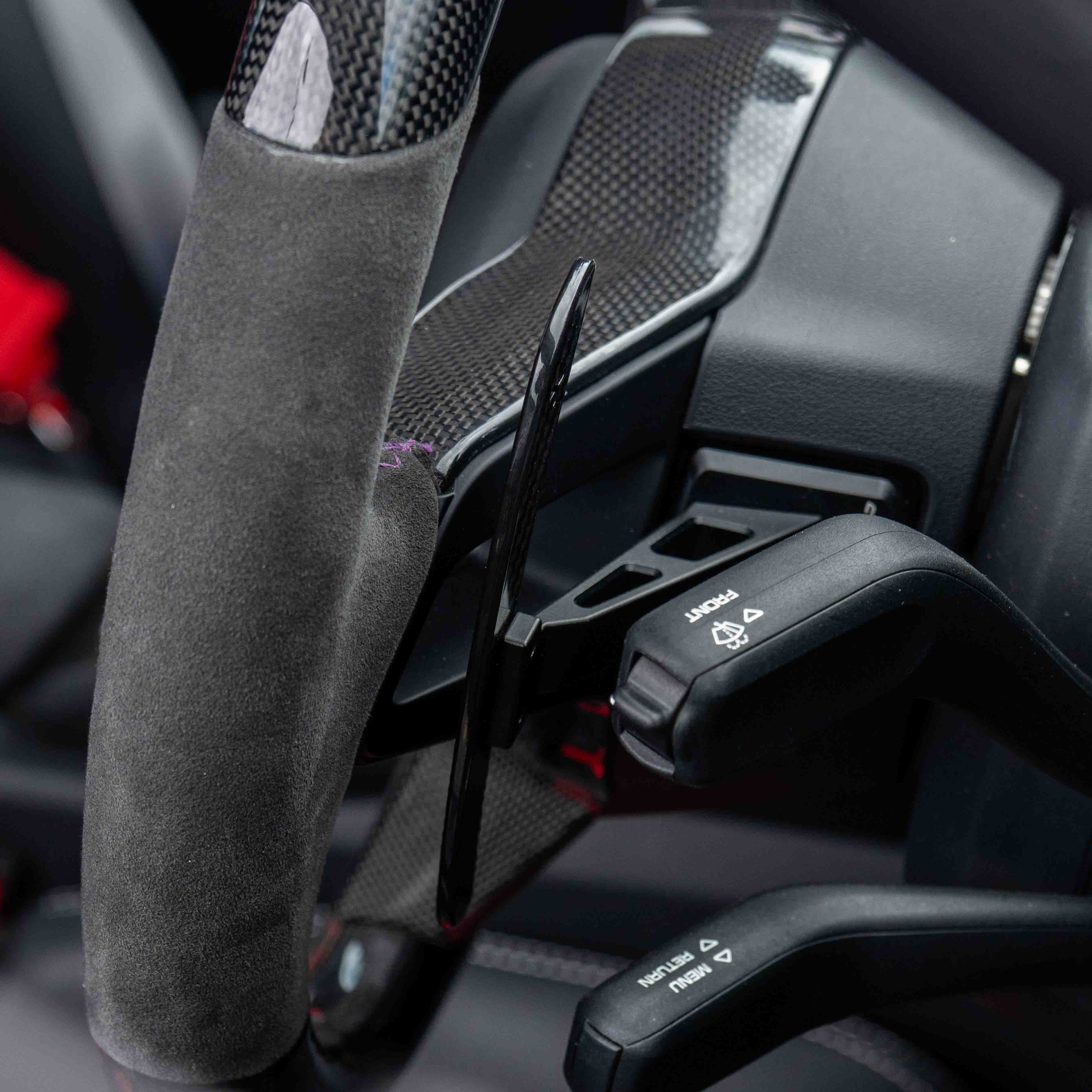 PORSCHE 911/CAYMAN/BOXSTER/CAYENNE/MACAN 2013+ MAGNETIC CARBON FIBRE PADDLES - Image 3