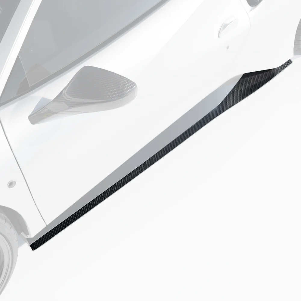 FERRARI 488 PISTA CARBON FIBRE SIDE SKIRTS - CT DESIGN - Image 4