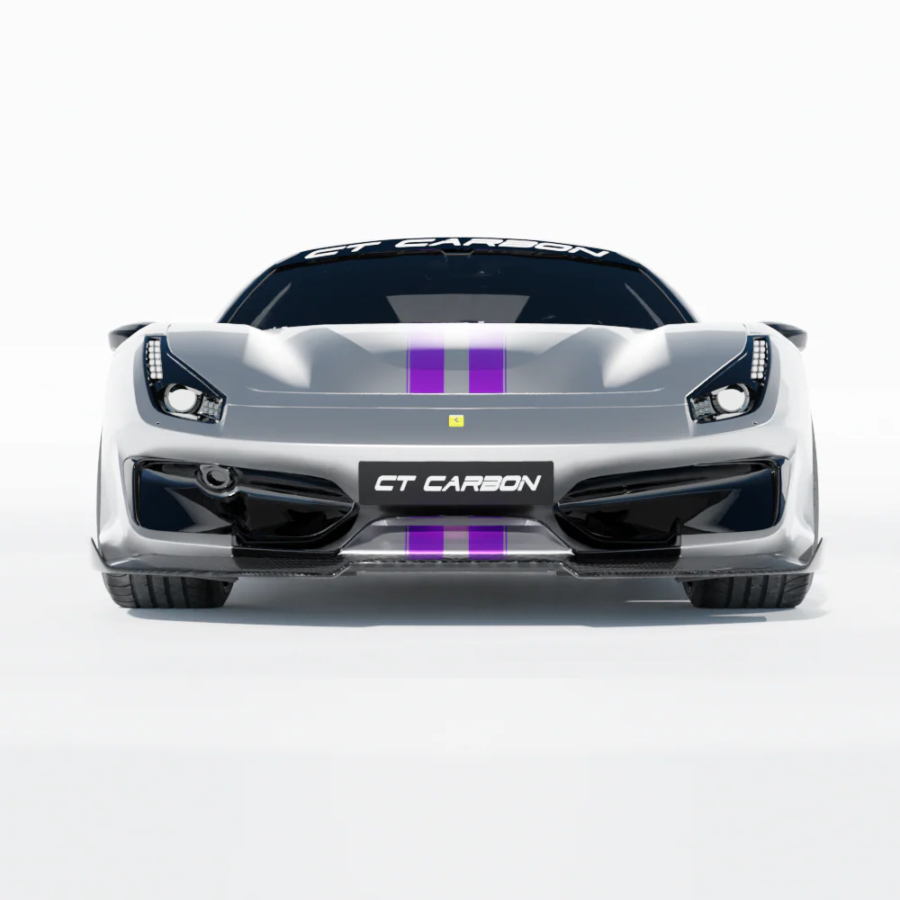 FERRARI 488 PISTA CARBON FIBRE SPLITTER - CT DESIGN - Image 6