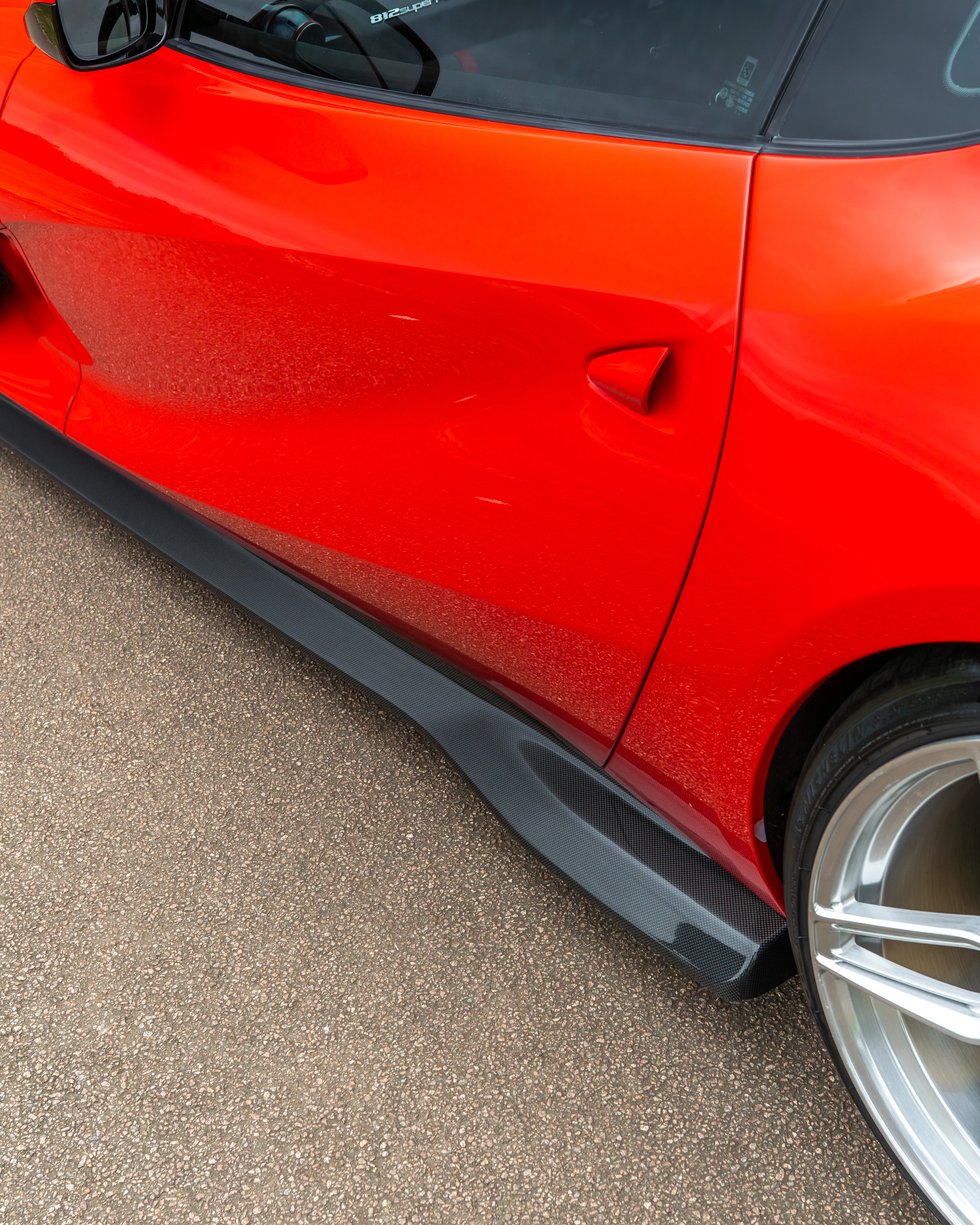 FERRARI 812 SUPERFAST & GTS CARBON FIBRE SIDE SKIRT EXTENSION - CT DESIGN - Image 3