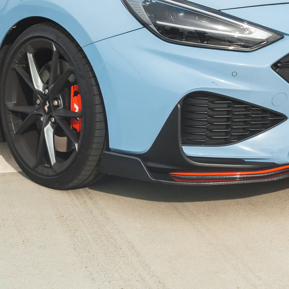 HYUNDAI i30N FRONT CARBON FIBRE SPLITTER (FACELIFT) - CT DESIGN - Image 3