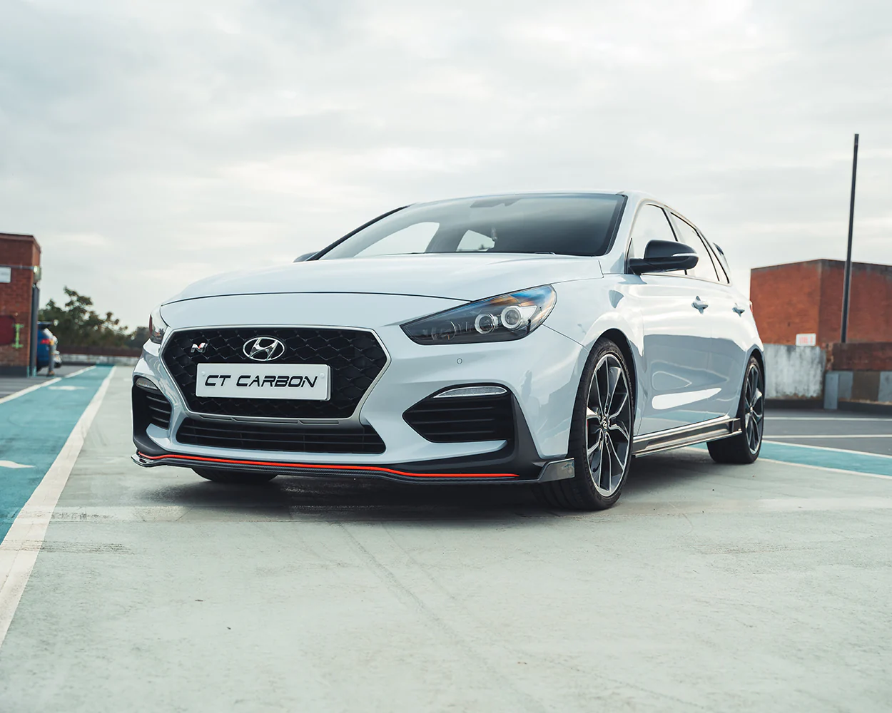 HYUNDAI i30N FRONT CARBON FIBRE SPLITTER (PRE-FACELIFT) - CT DESIGN - Image 3