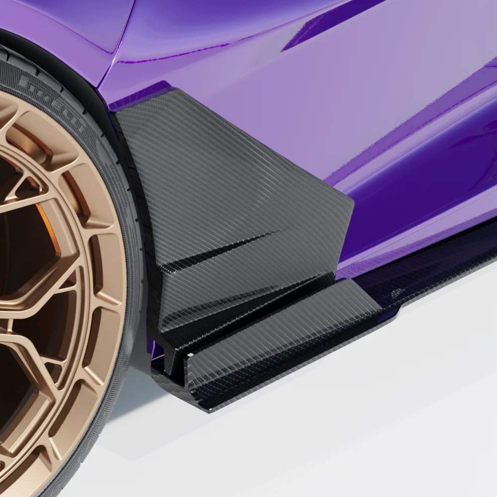 LAMBORGHINI REVUELTO MATTE CARBON FIBRE DOOR TRIM - CT DESIGN