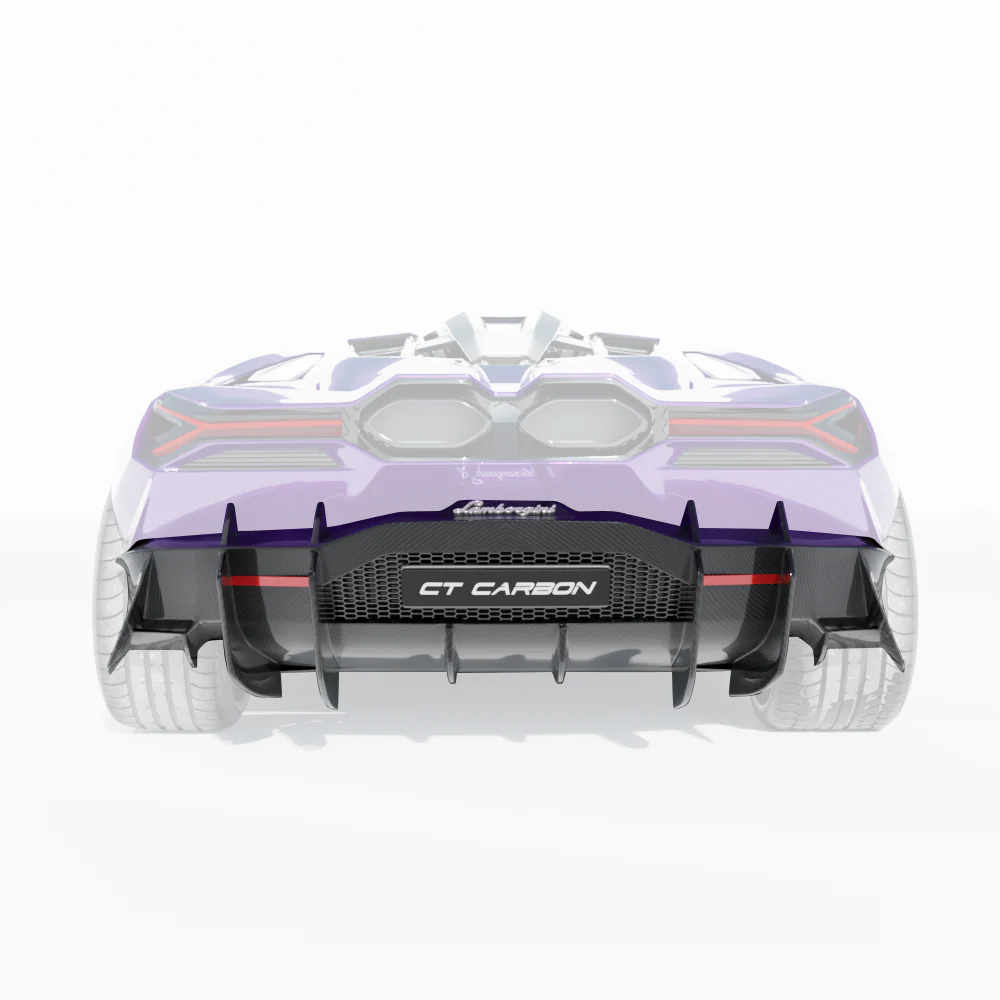 LAMBORGHINI REVUELTO MATTE CARBON FIBRE REAR DIFFUSER - CT DESIGN