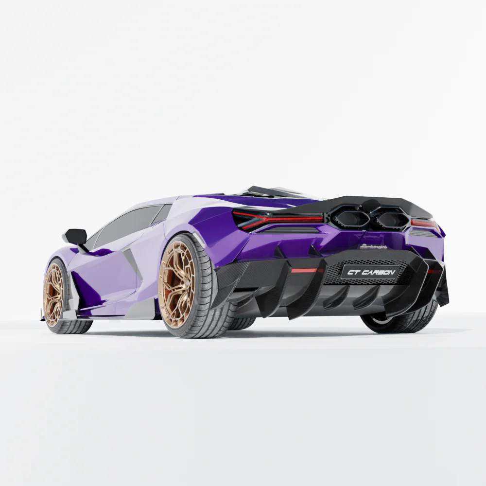 LAMBORGHINI REVUELTO MATTE CARBON FIBRE REAR DIFFUSER - CT DESIGN - Image 4