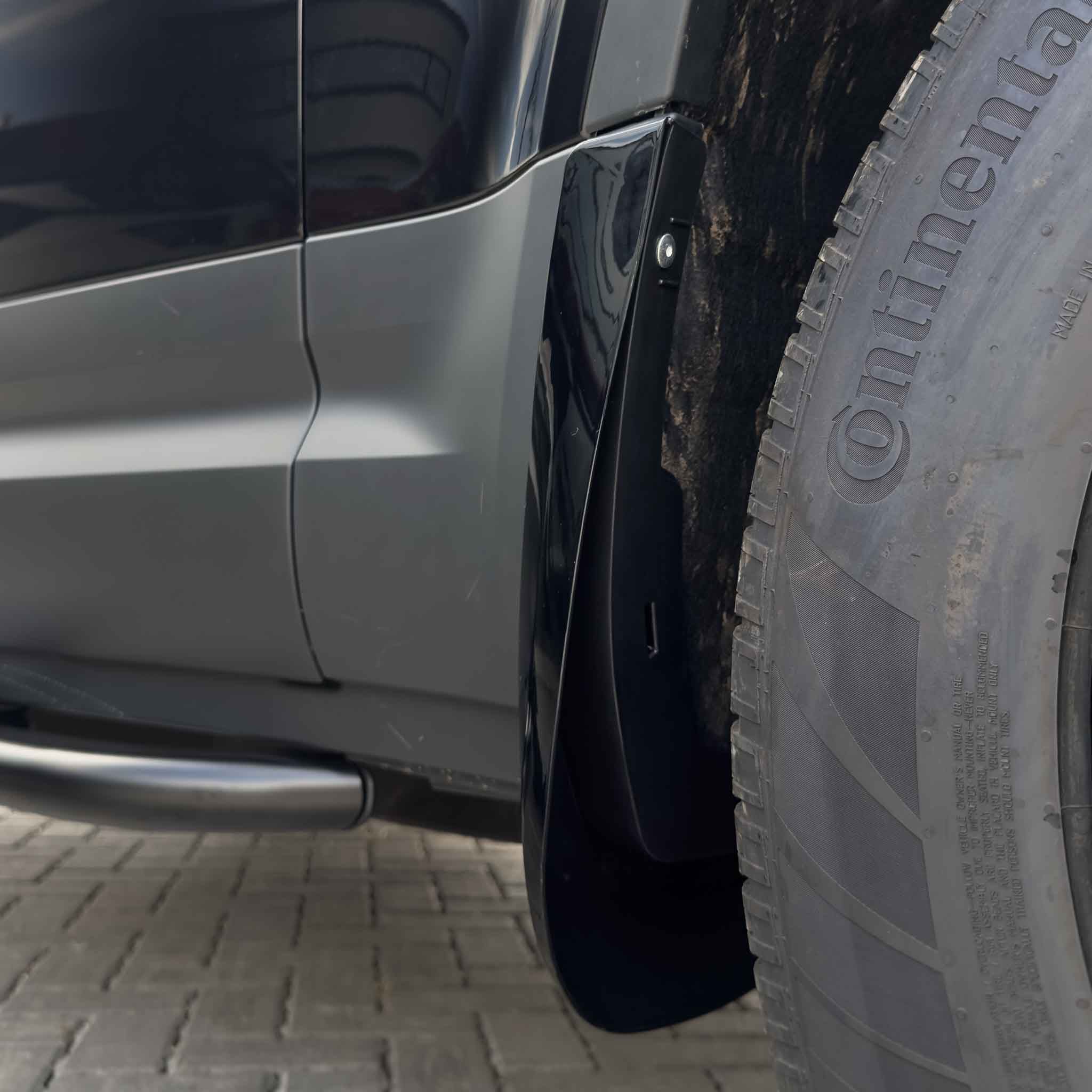LAND ROVER DEFENDER L663 110 & 90 GLOSS BLACK MUD FLAPS - Image 5