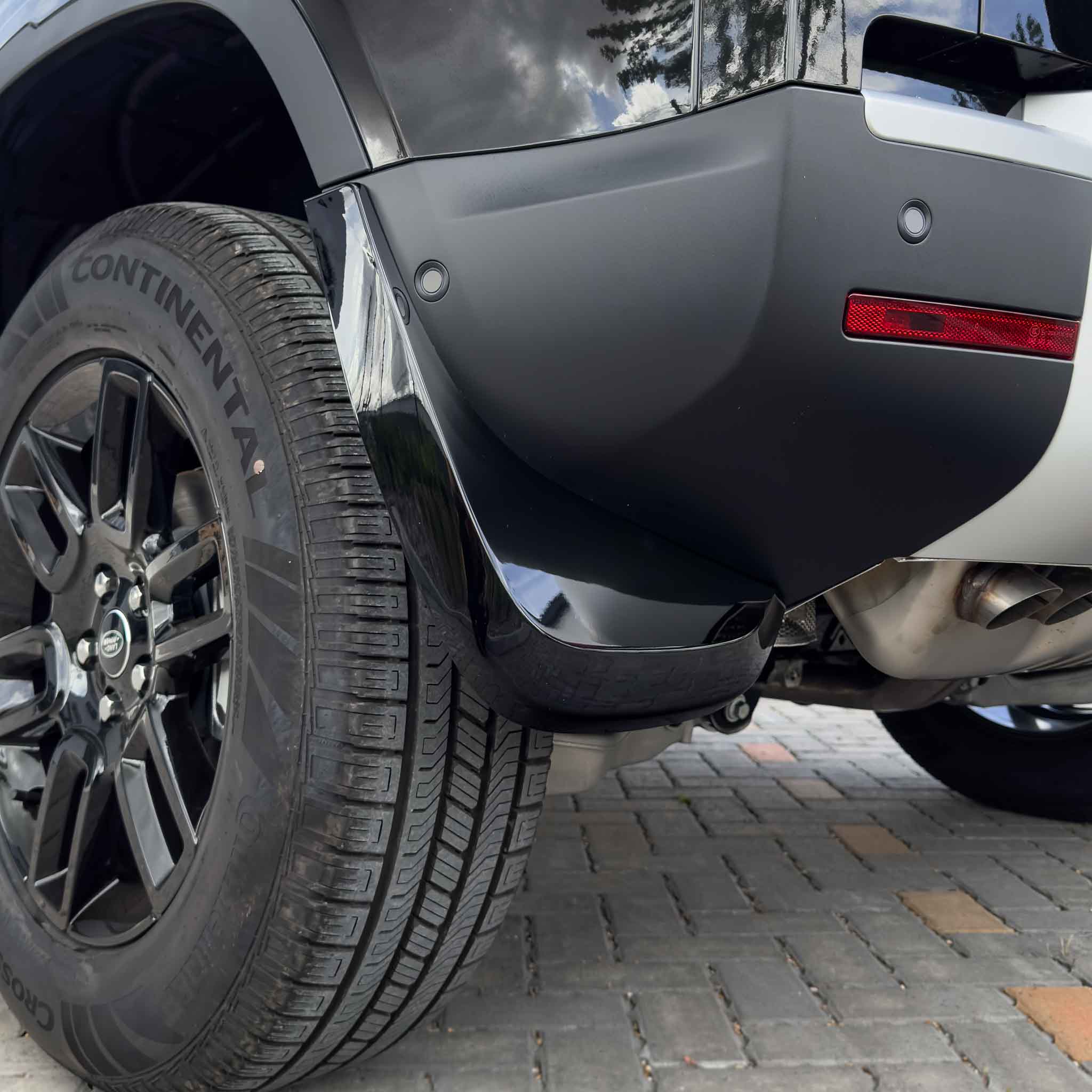 LAND ROVER DEFENDER L663 110 & 90 GLOSS BLACK MUD FLAPS - Image 6