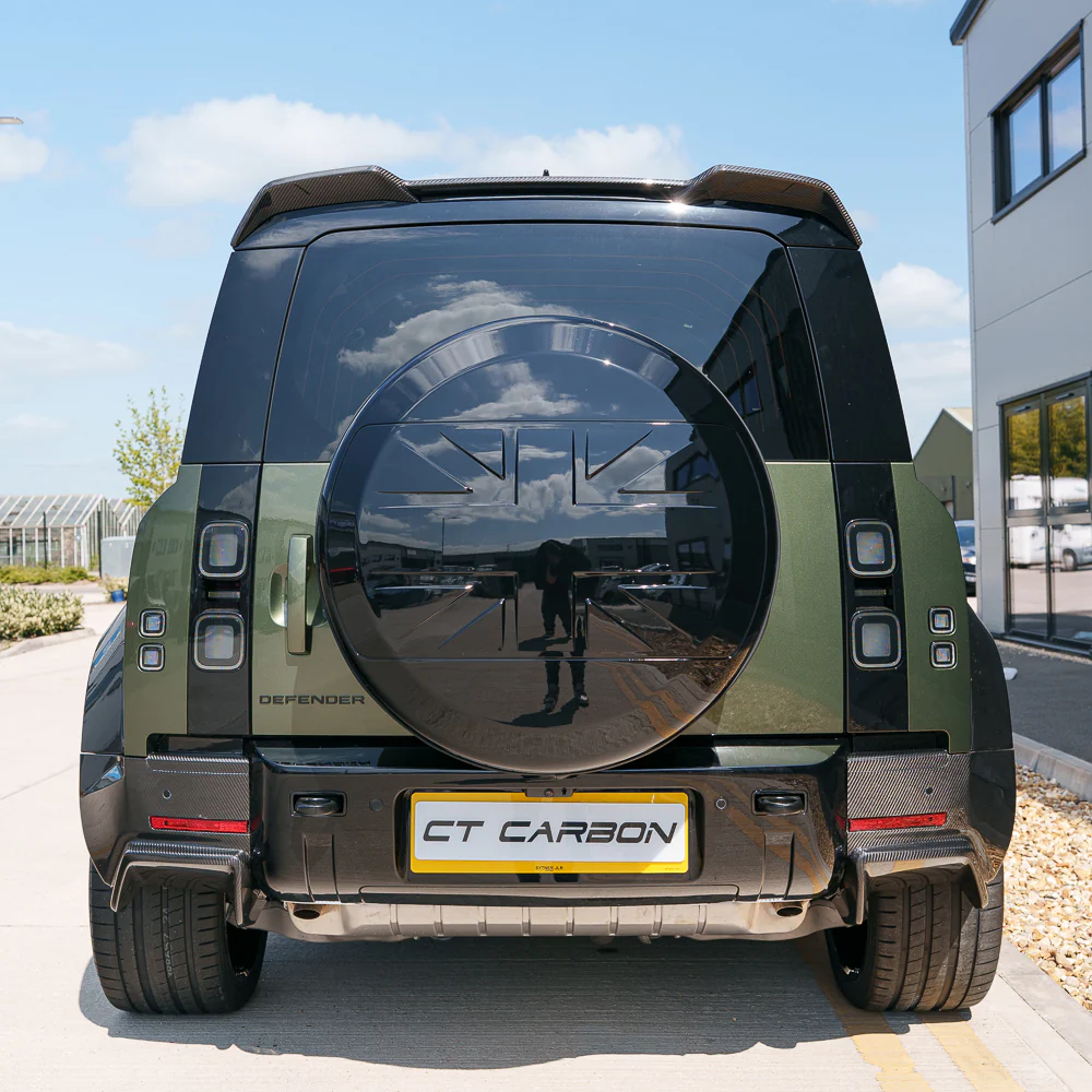 LAND ROVER DEFENDER L663 110 & 90 GLOSS BLACK SPARE WHEEL COVER - V2 - Image 2