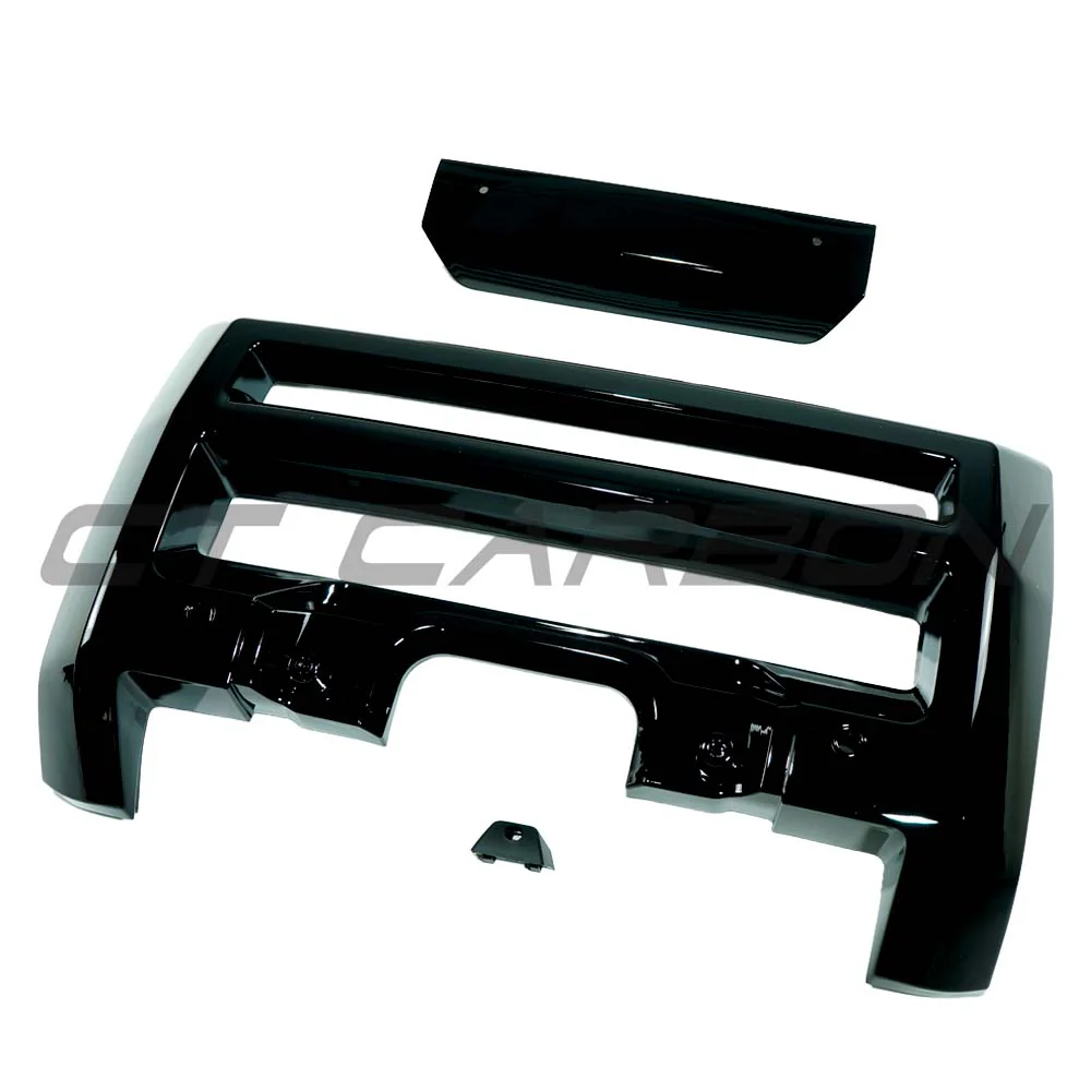 LAND ROVER DEFENDER L663 2020+ GLOSS BLACK FRONT BUMPER TRIM - Image 2