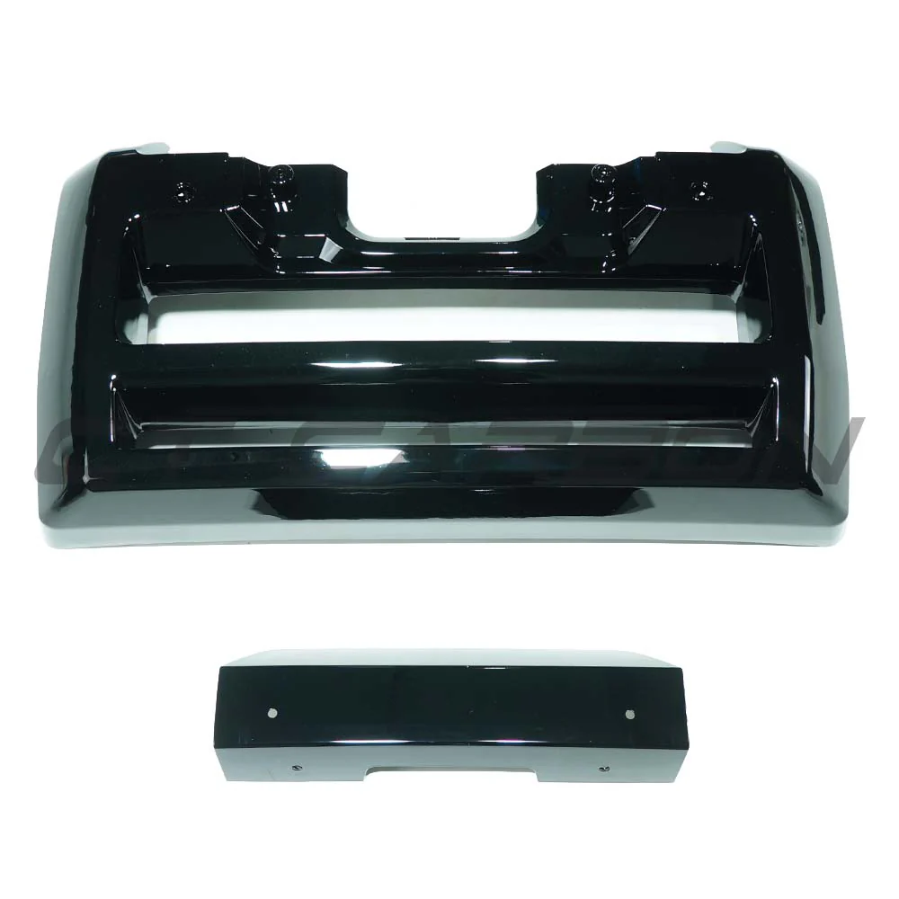LAND ROVER DEFENDER L663 2020+ GLOSS BLACK FRONT BUMPER TRIM - Image 3