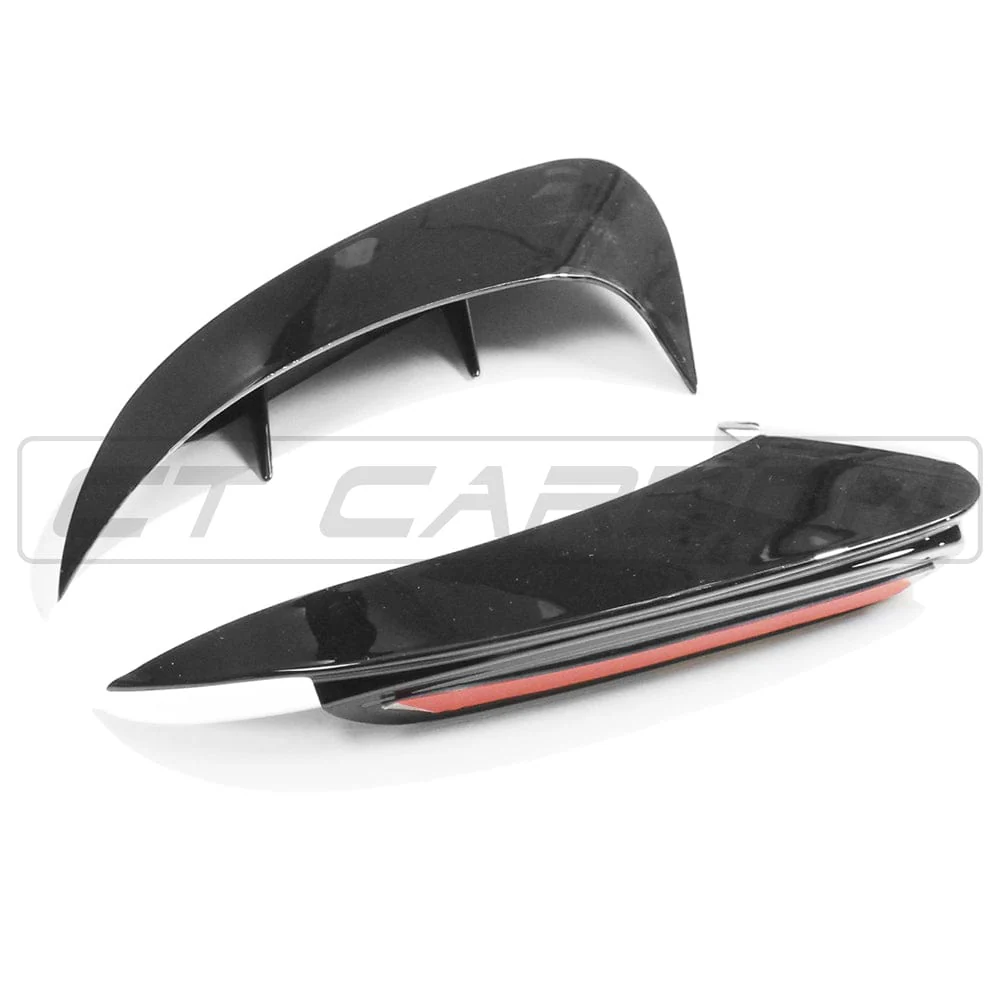 MERCEDES A-CLASS A35 V177 GLOSS BLACK REAR BUMPER CORNERS - Image 10
