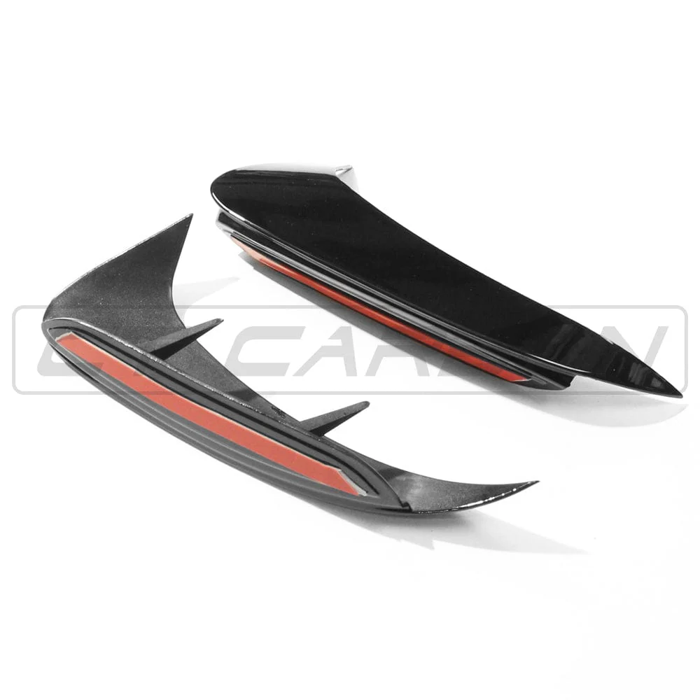 MERCEDES A-CLASS A35 V177 GLOSS BLACK REAR BUMPER CORNERS - Image 6