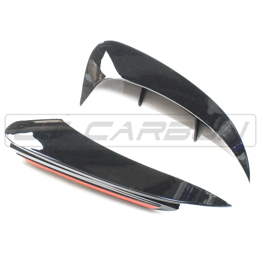 MERCEDES A-CLASS A35 V177 GLOSS BLACK REAR BUMPER CORNERS - Image 9
