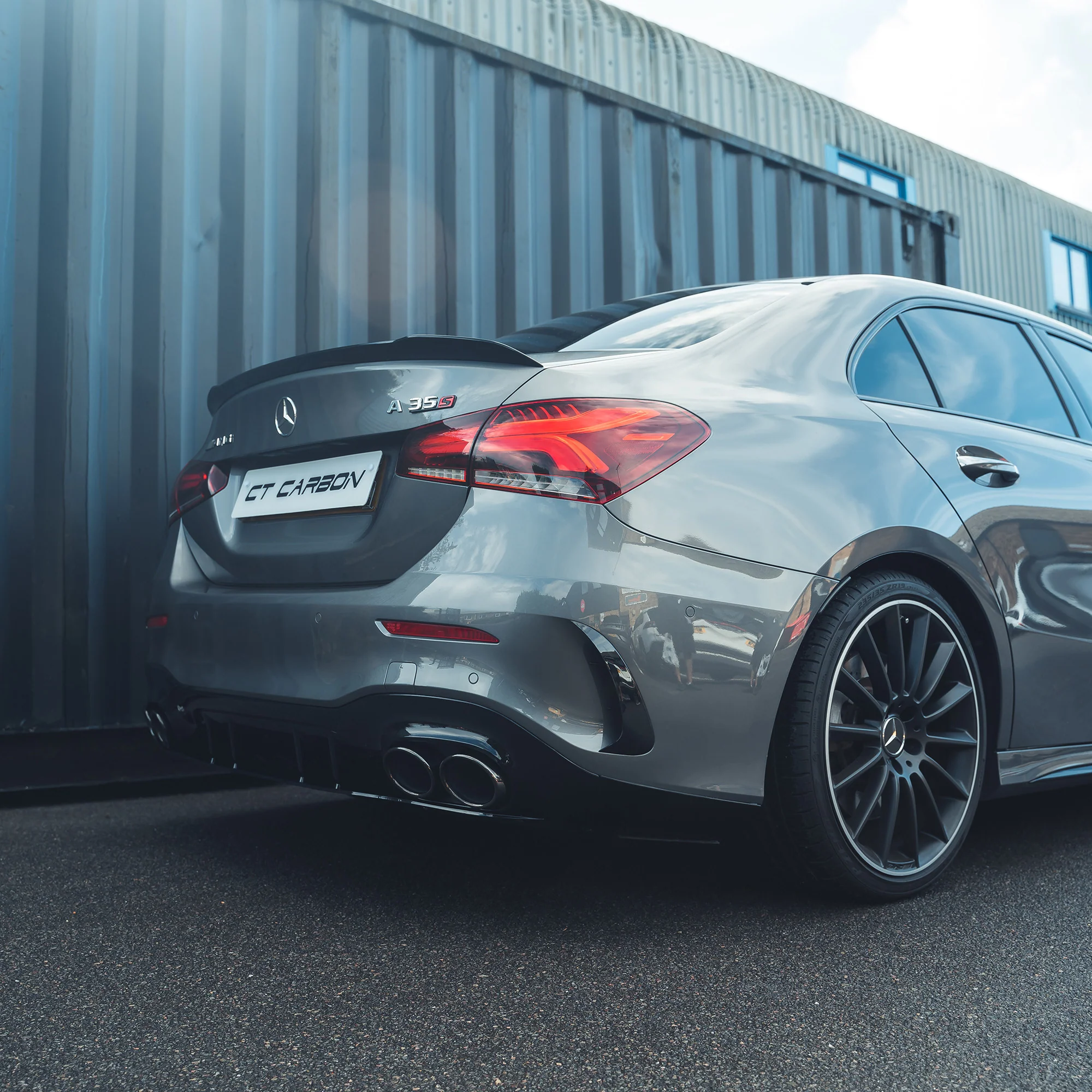 MERCEDES A-CLASS SALOON V177 GLOSS BLACK SPOILER - Image 5