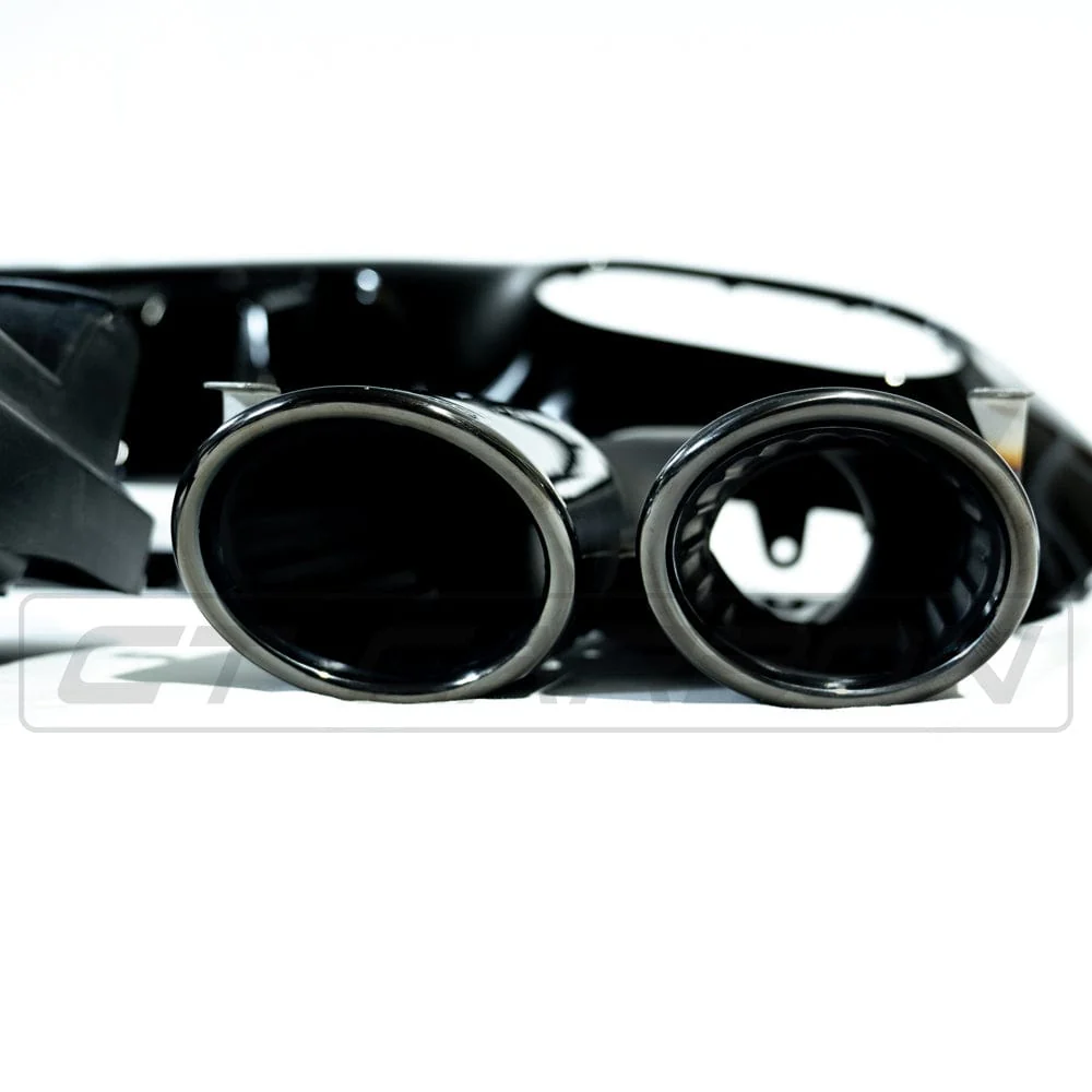MERCEDES A-CLASS W177 2018-CURRENT GLOSS BLACK QUAD TIP DIFFUSER - Image 13