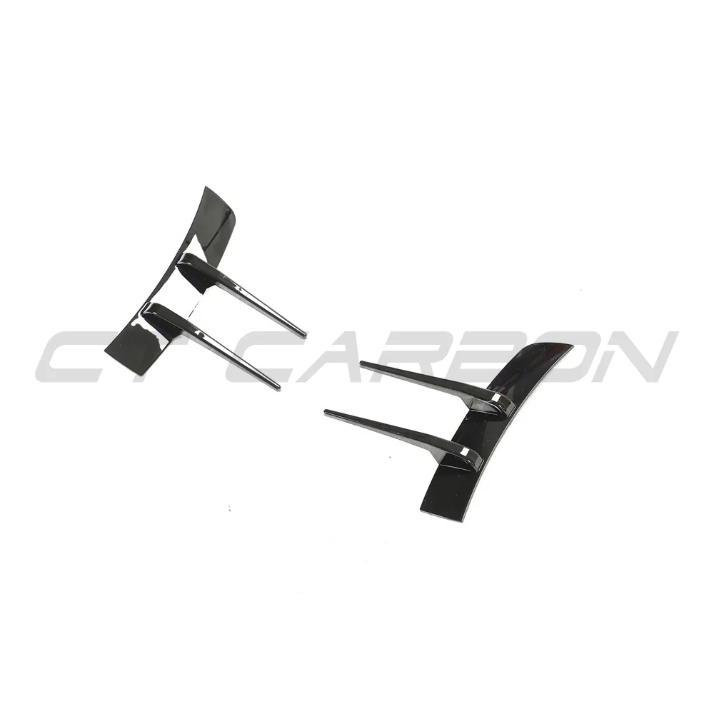 MERCEDES A-CLASS W177 & V177 2018-2022 GLOSS BLACK FRONT BUMPER TRIM - Image 3