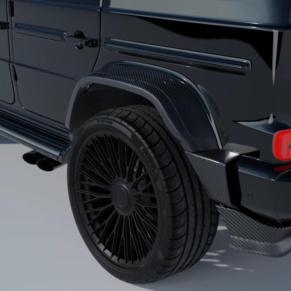 MERCEDES-BENZ 2018-2024 W463 G63 FULL CARBON FIBRE WIDE ARCH KIT V2 - CT DESIGN - Image 14