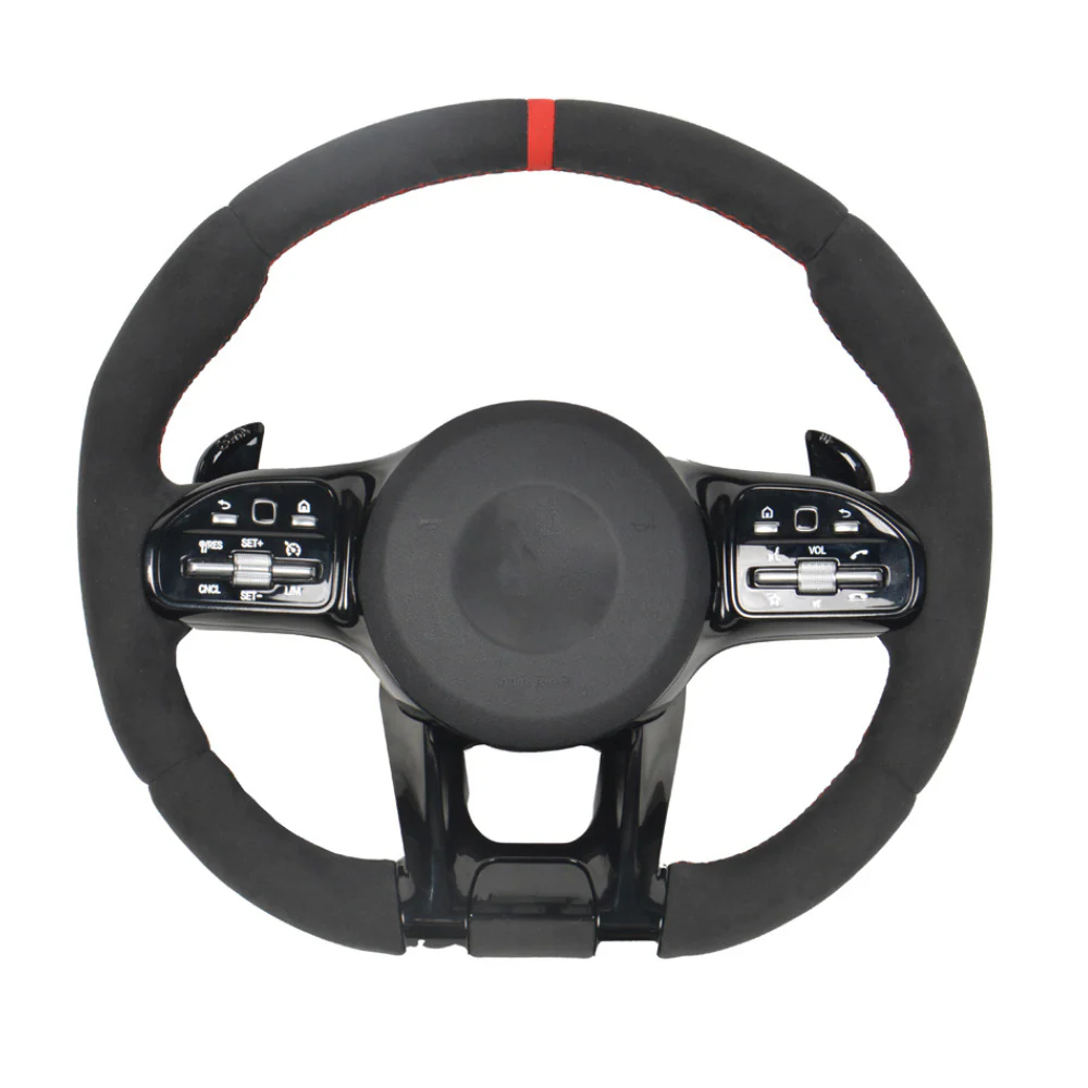 MERCEDES BENZ AMG FULL ALCANTARA CUSTOM STEERING WHEEL