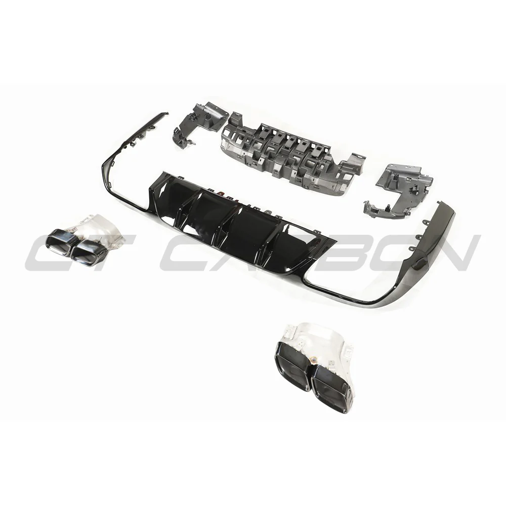 MERCEDES C238 2017-2020 E-CLASS COUPE QUAD TIP DIFFUSER - Image 9