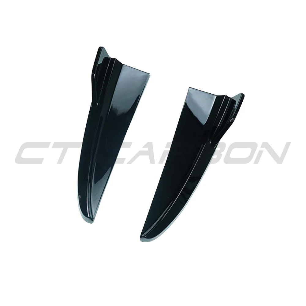 MERCEDES C43 & C CLASS SALOON W205 2014-2021 GLOSS BLACK REAR BUMPER CORNERS - Image 3