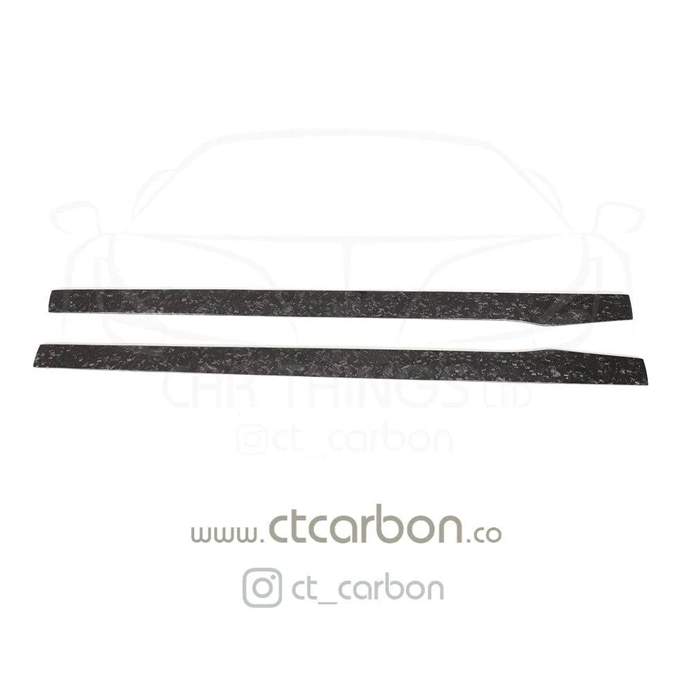 MERCEDES C63/C63S W205 COUPE & SALOON FORGED CARBON FIBRE SIDE SKIRTS - D STYLE