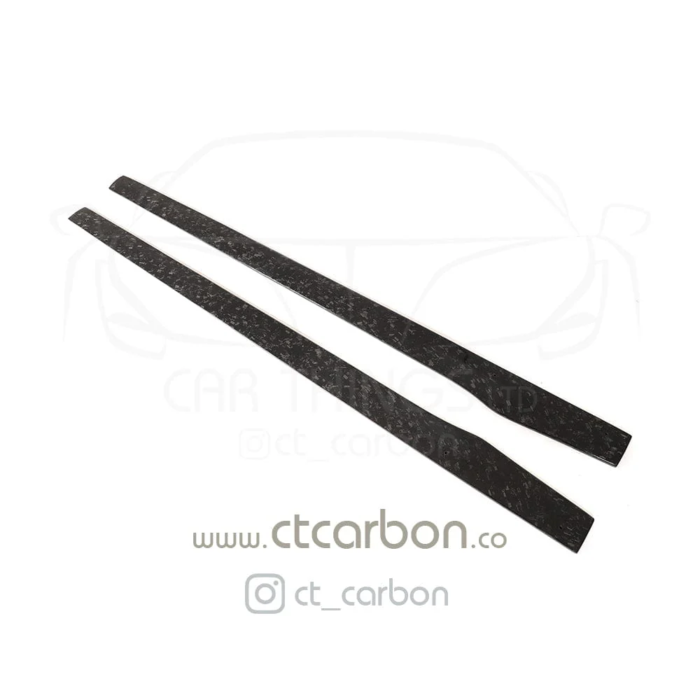 MERCEDES C63/C63S W205 COUPE & SALOON FORGED CARBON FIBRE SIDE SKIRTS - D STYLE - Image 4