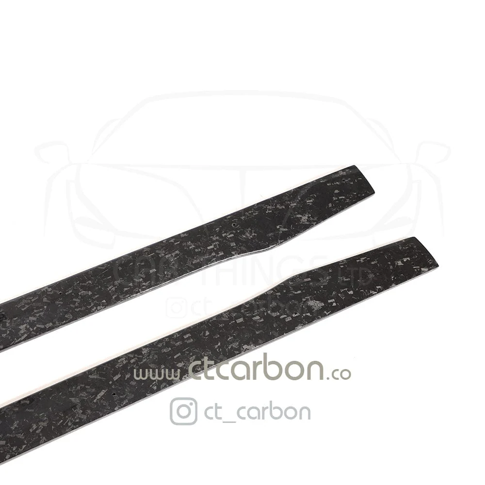 MERCEDES C63/C63S W205 COUPE & SALOON FORGED CARBON FIBRE SIDE SKIRTS - D STYLE - Image 6